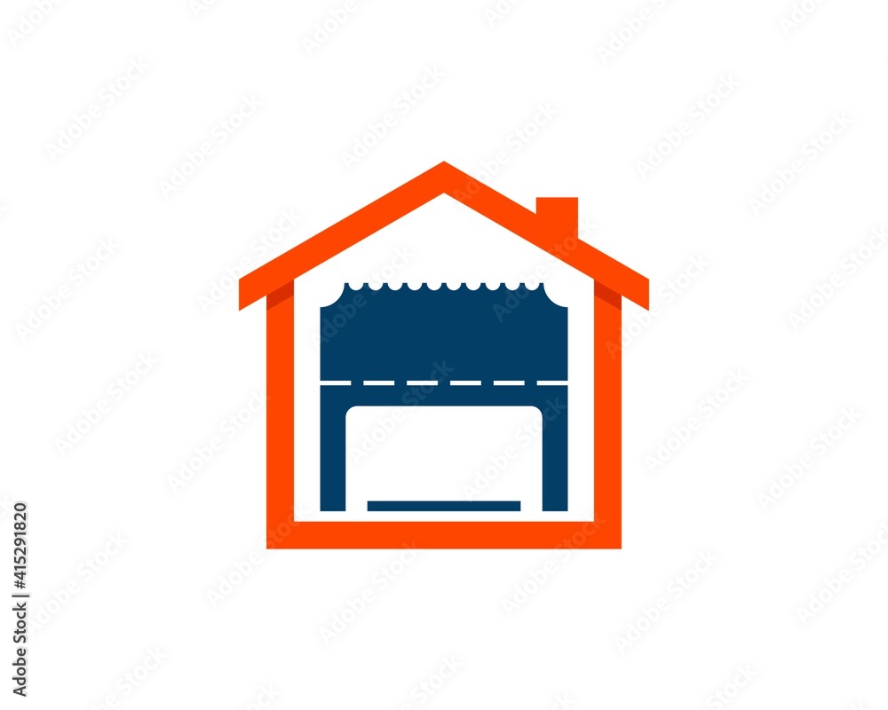Simple house with ticket sell inside Simple house with ticket sell inside