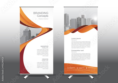Photography RollUp template vector illustration, Designed for style applied to the expo