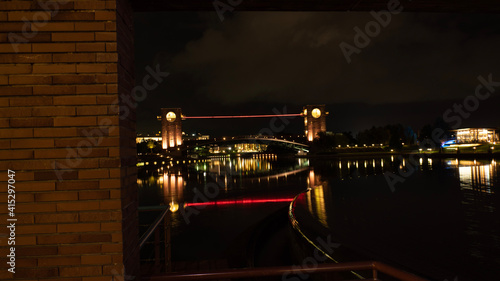 Photography bridge at night