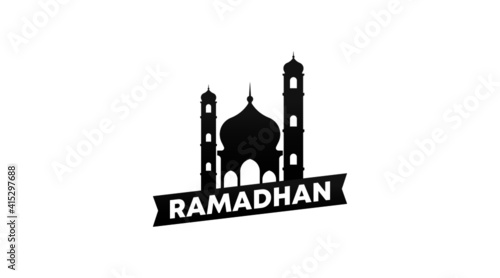 Ramadhan Logo Concept Vector. Ramadhan Identity Logo Template.