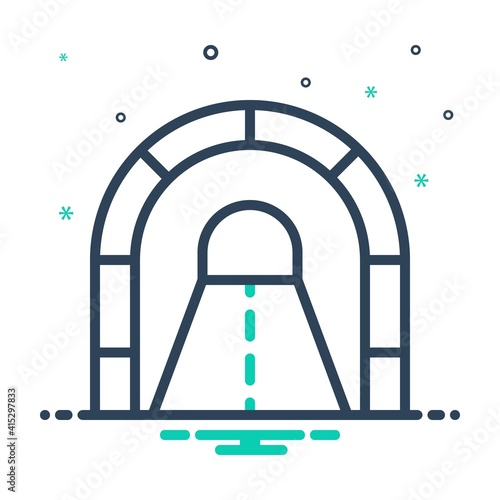 Mix icon for tunnel 