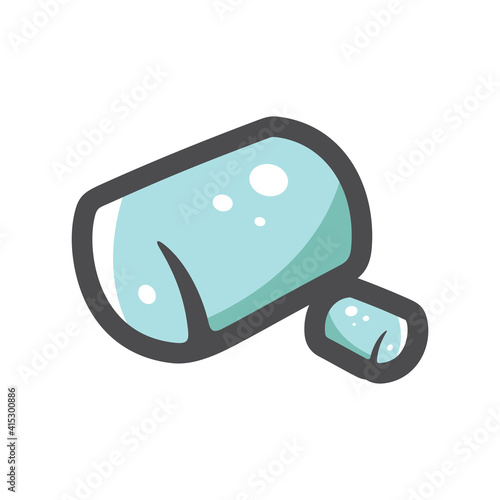 Bubble Gum mint dragee Vector icon Cartoon illustration.