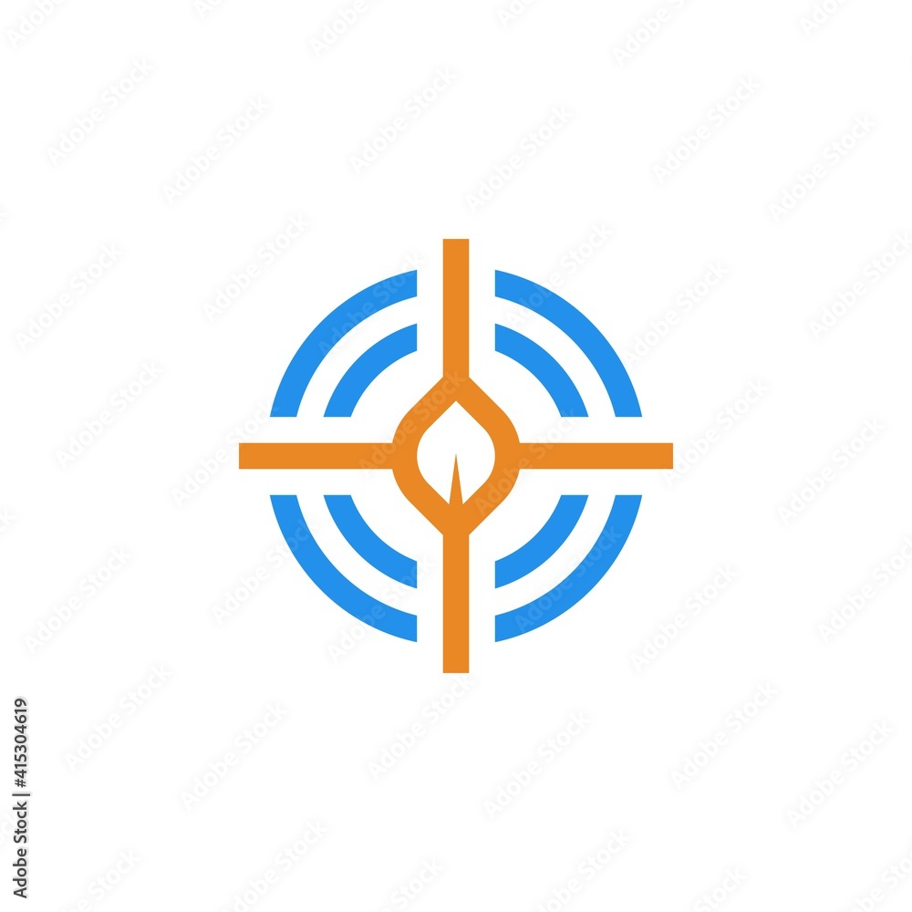 Natural target logo vector Natural target logo vector