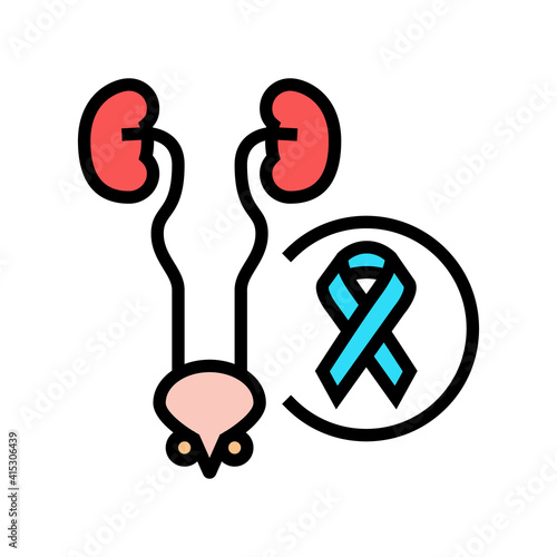 genitourinary system disease color icon vector. genitourinary system disease sign. isolated symbol illustration