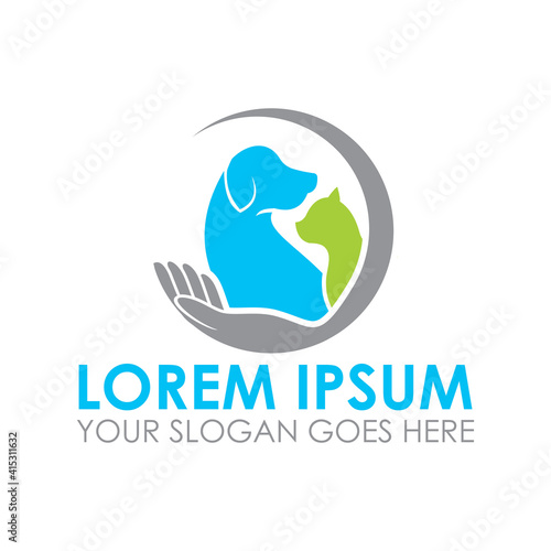 pet care vector , pet shop logo