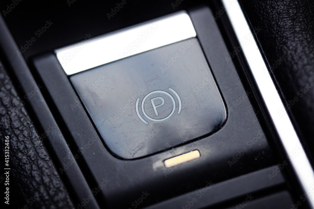 Electric parkbrake button and autohold in the passenger car