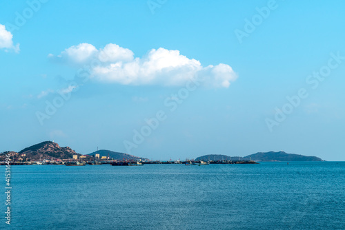 Coastline landscape of Laoshan District, Qingdao