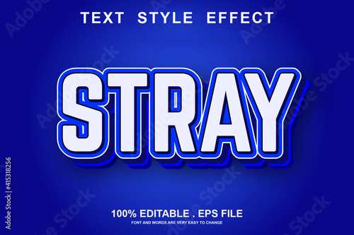 stray text effect editable