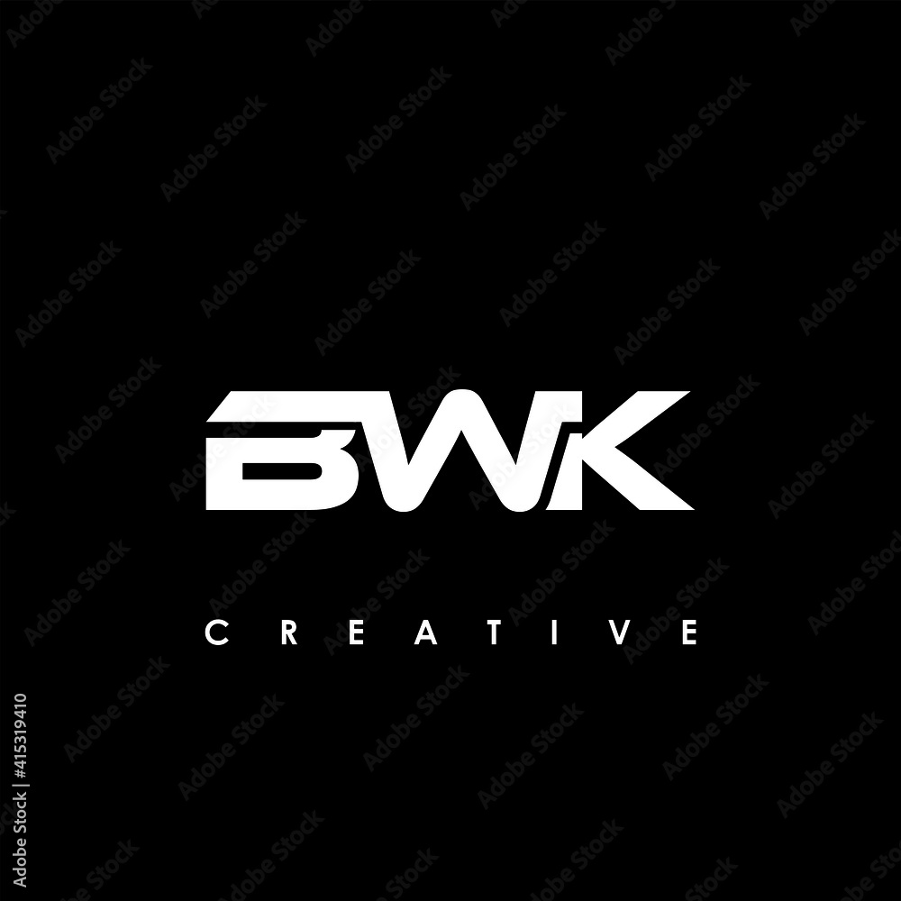 BWK Letter Initial Logo Design Template Vector Illustration
