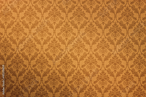 vintage flower pattern on papper texture