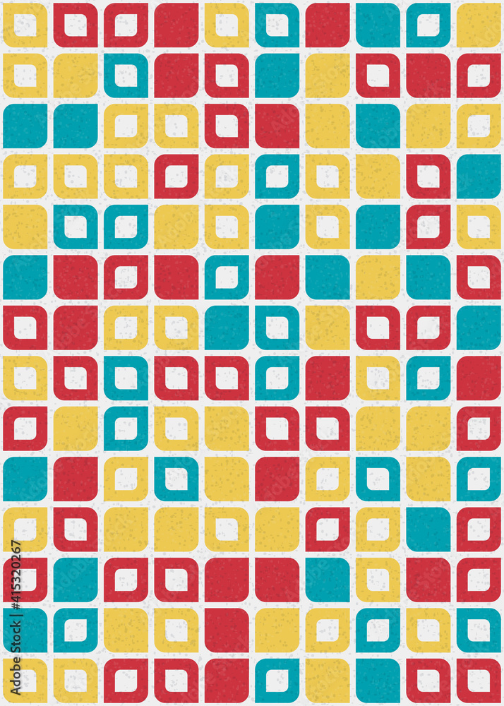 Abstract Geometric Pattern generative computational art illustration