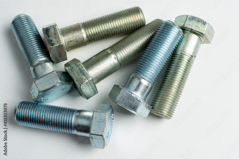 fasteners for repair close-up on a white background fasteners for repair close-up on a white background