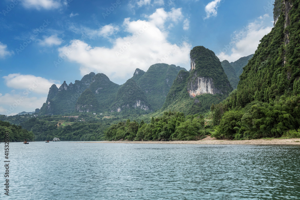 Karst Mountains Landscape of Guilin, China. Karst Mountains Landscape of Guilin, China.