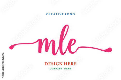 MLE lettering logo is simple, easy to understand and authoritative
