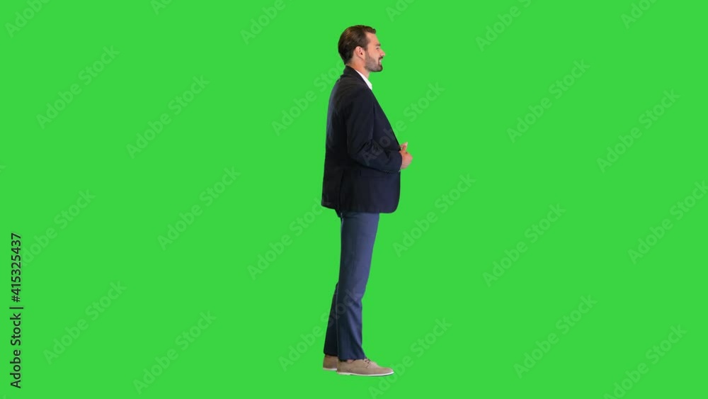 Handsome young business man happy smile on a Green Screen, Chroma Key. Handsome young business man happy smile on a Green Screen, Chroma Key.