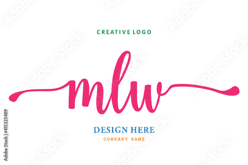 MLW lettering logo is simple, easy to understand and authoritative