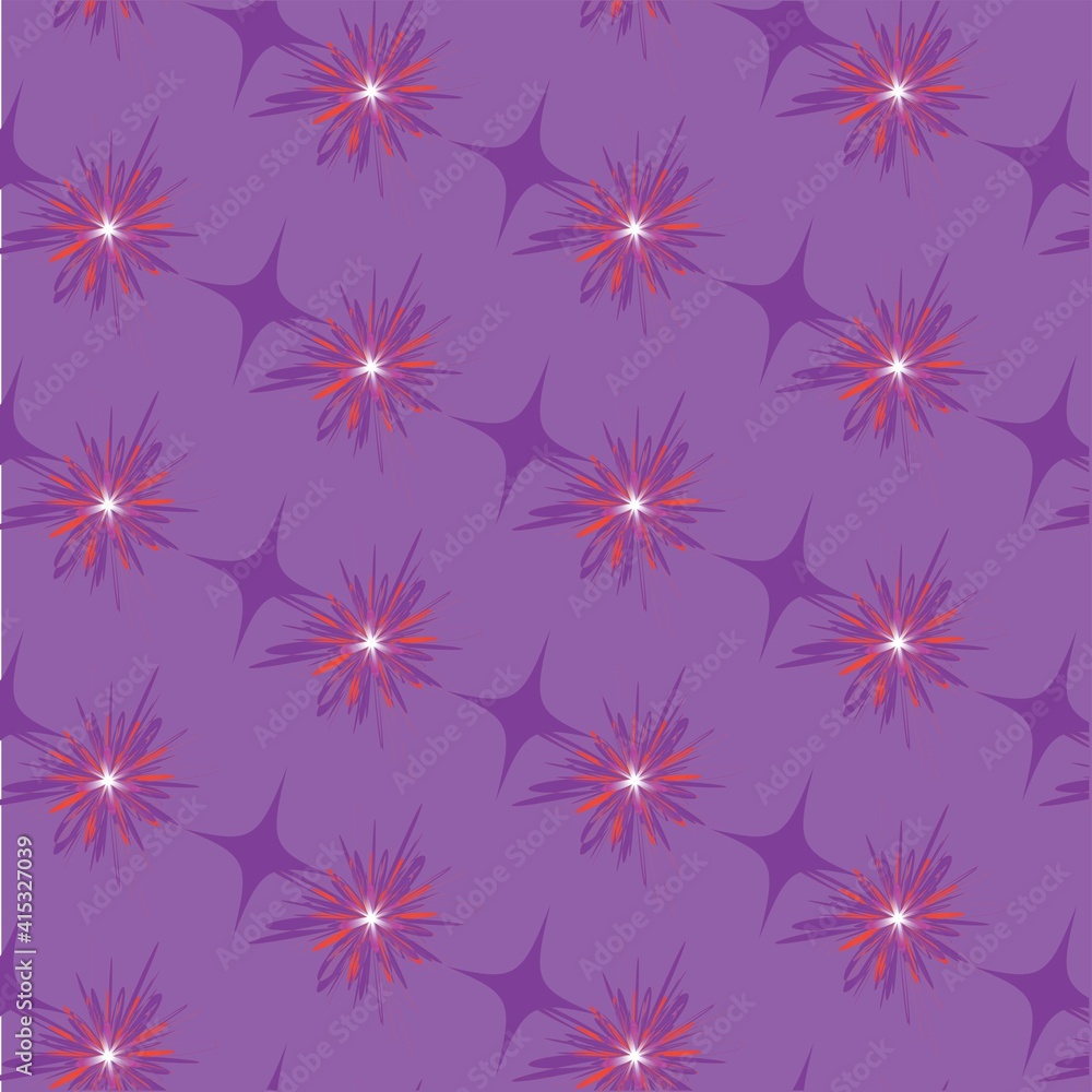 Starry design on purple background Starry design on purple background