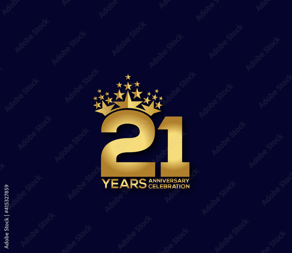21 Year Anniversary Day background Concept 21 Year Anniversary Day background Concept