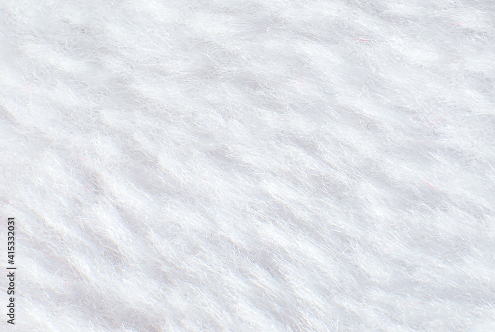 Obraz premium White cotton towel or carpet.fluffy texture background. Close up photo.