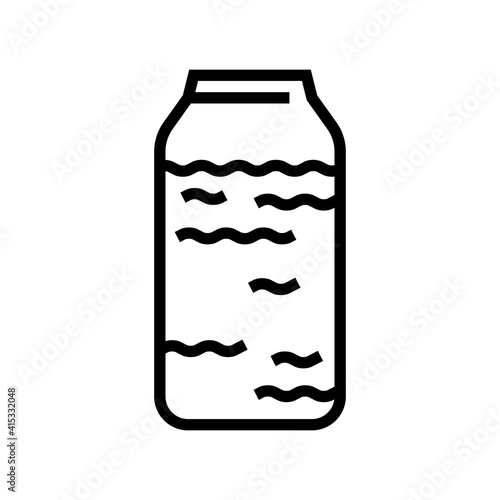 colostrum bottle line icon vector. colostrum bottle sign. isolated contour symbol black illustration