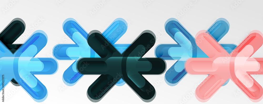 Abstract glossy crosses background for business or technology presentations, internet posters or web brochure covers Abstract glossy crosses background for business or technology presentations, internet posters or web brochure covers