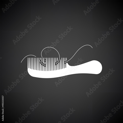 Hair In Comb Icon