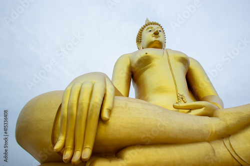 Canvas Print buddha statue , golden buddha statue