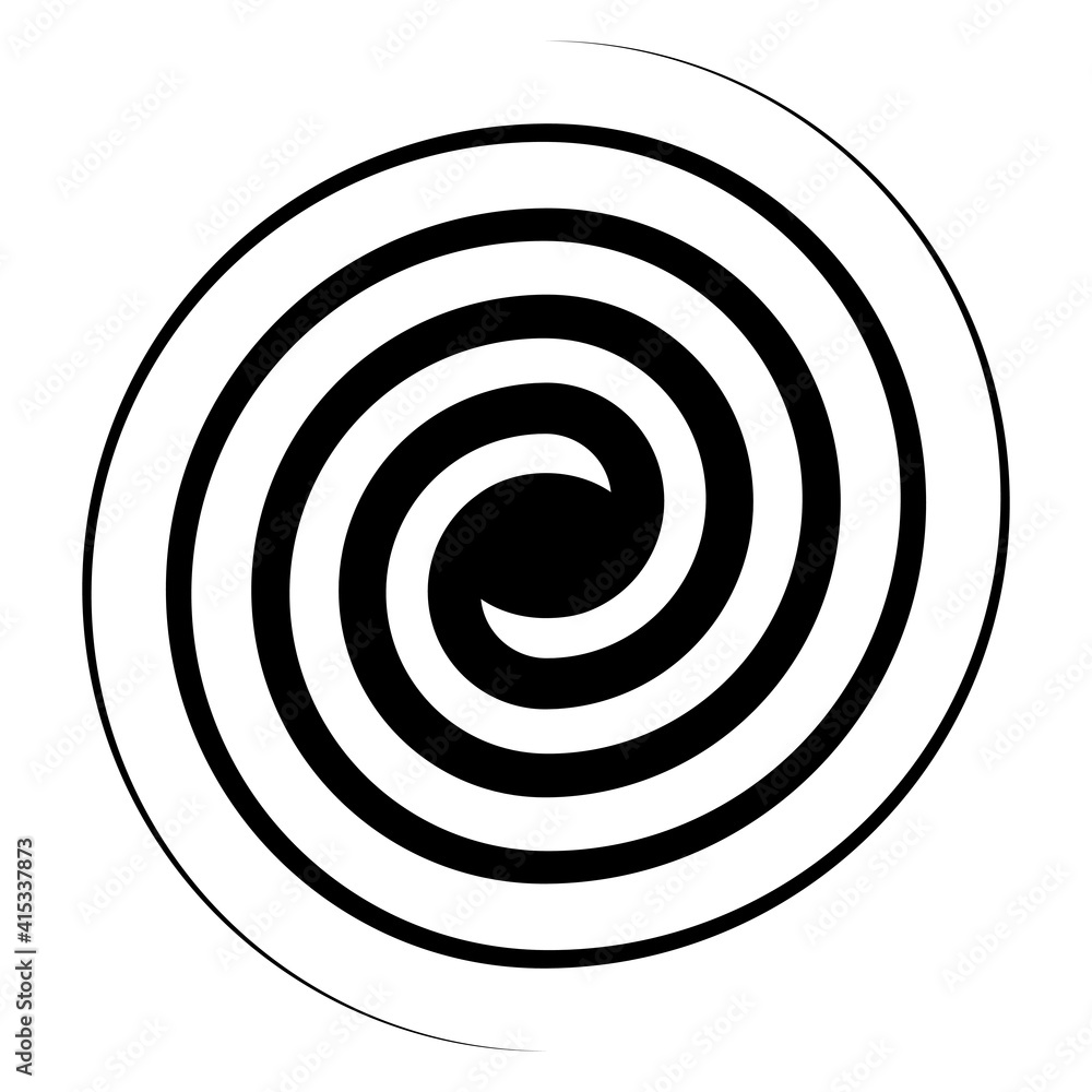 Spiral swirl icon, swirl sign vector double spiral galaxy evolution symbol