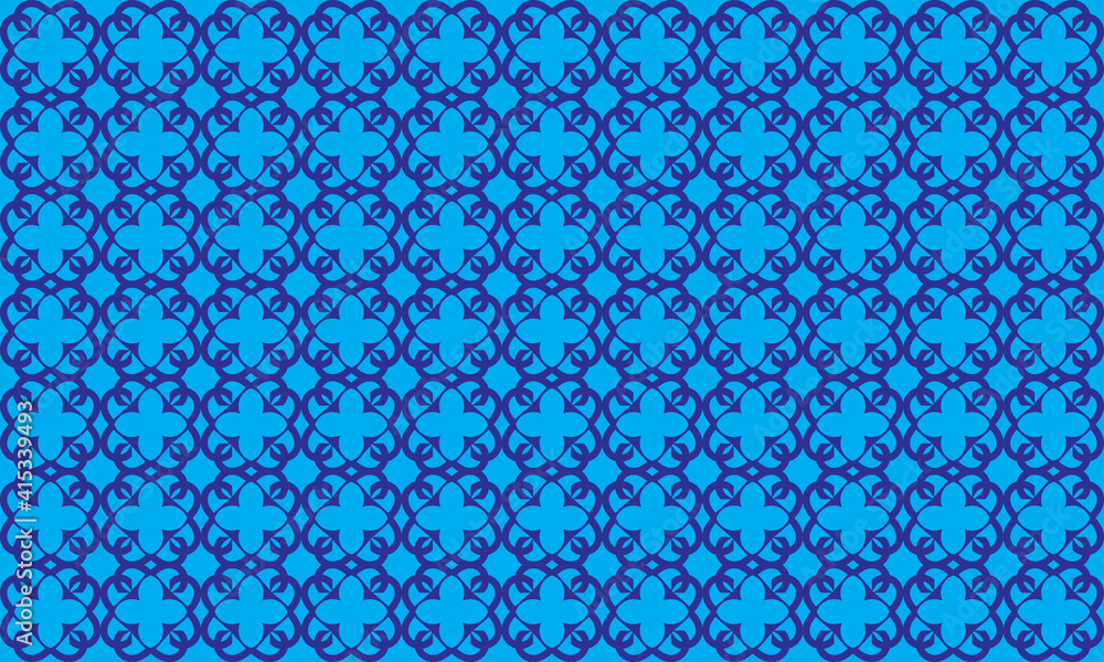Exquisite patterned luxurious ornament. Small dark blue luxury ornament on light blue background. oranament fancy backgrounds. Elegant template for fashionable prints.