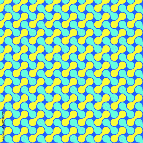 Metaball geometric seamless pattern