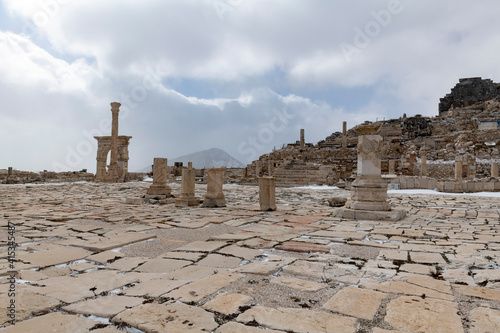 Welcome to Sagalassos. Isparta, Turkey.To visit the sprawling ruins of Sagalassos, high amid the jagged peaks of Akdag, is to approach myth: the ancient ruined city set in stark. photo