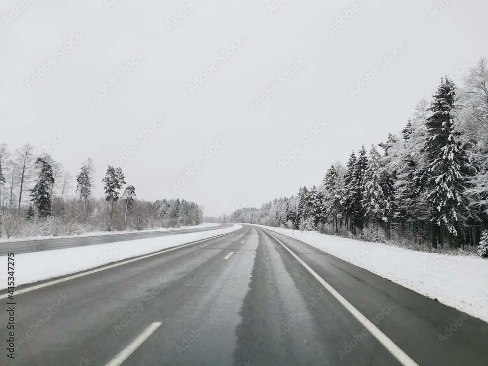road in winter road in winter