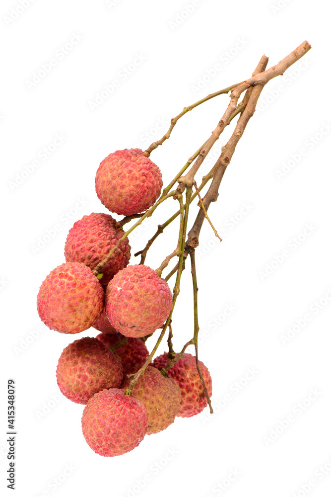 Lychee fruit. Fresh lychees fruit in isolated on white background Lychee fruit. Fresh lychees fruit in isolated on white background