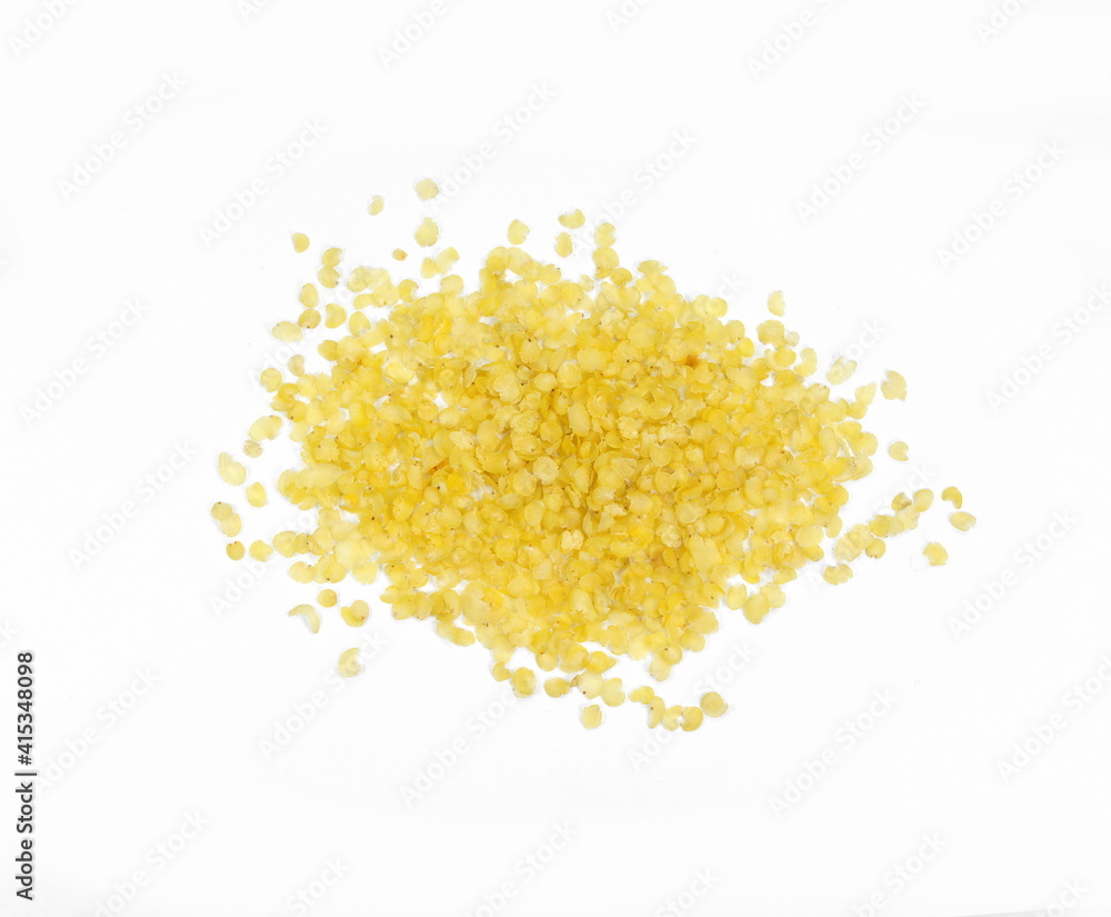 Millet flakes isolated on white bacground. Millet flakes isolated on white bacground.