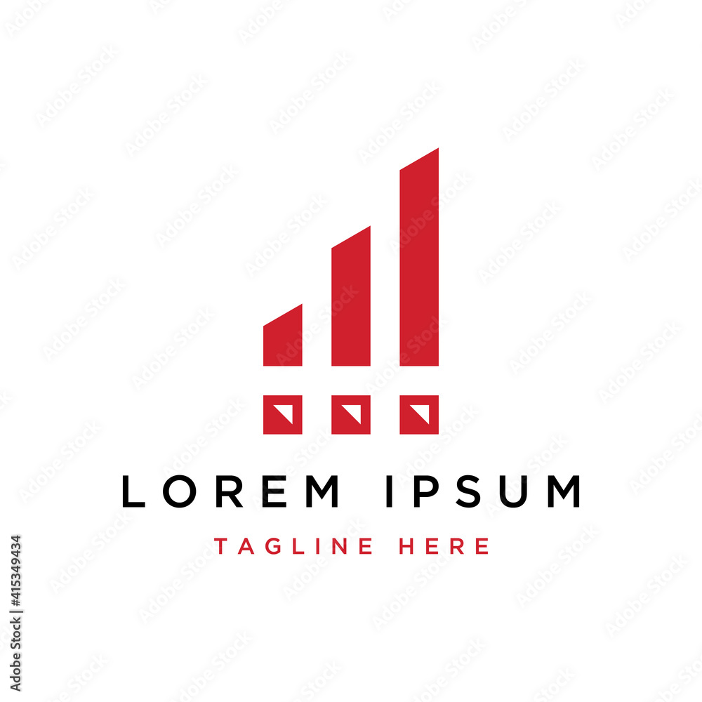 financial design logo or increase chart financial design logo or increase chart