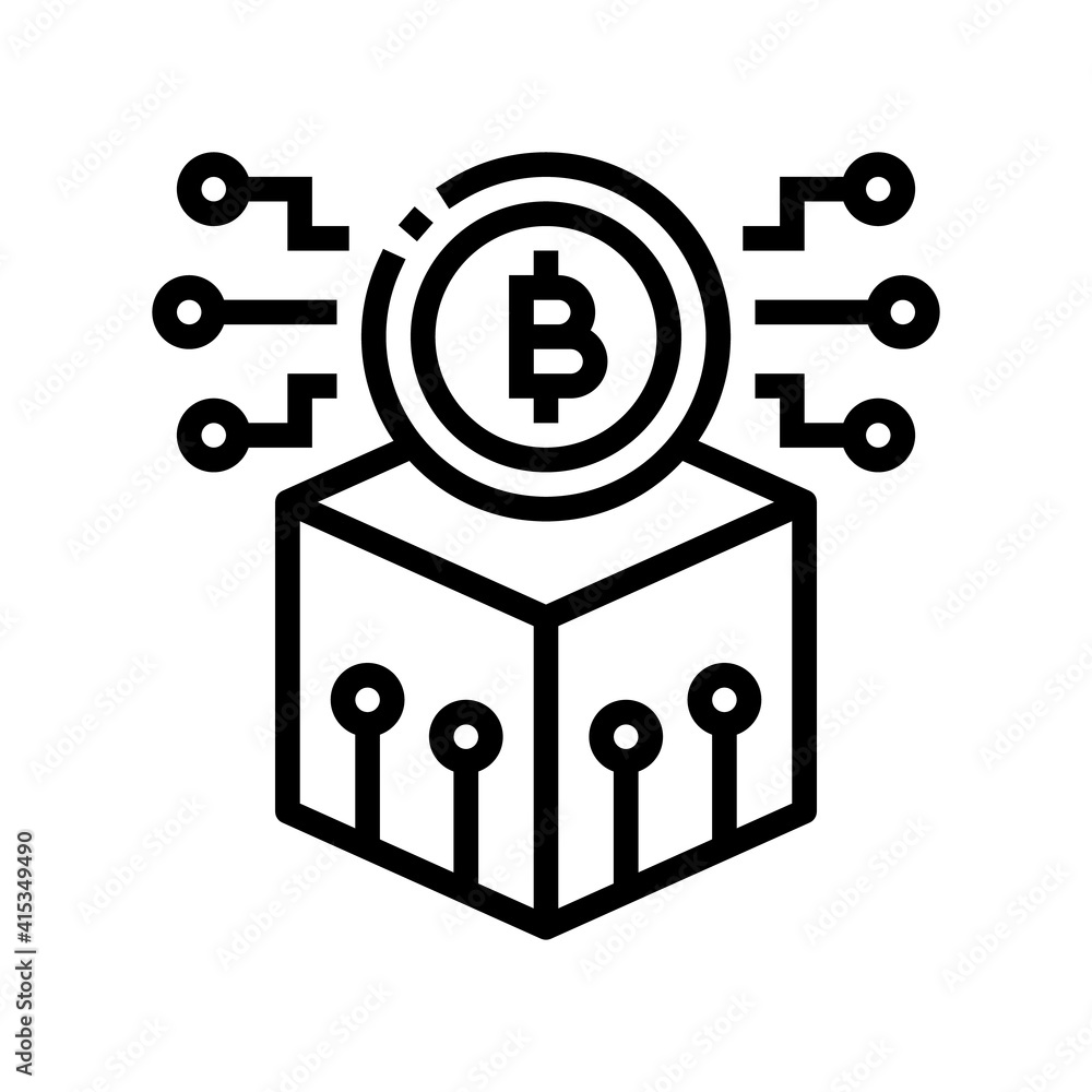 technology ico line icon vector. technology ico sign. isolated contour symbol black illustration technology ico line icon vector. technology ico sign. isolated contour symbol black illustration