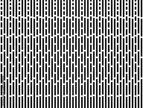 Abstract of pattern. Design vertical stripe random black on white background. Design print for illustration, texture, textile, wallpaper, background. 