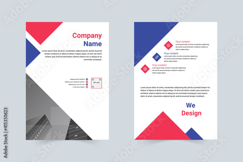 Simple style company introduction flyer