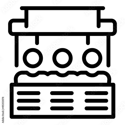 Disobedient shop icon. Outline disobedient shop vector icon for web design isolated on white background