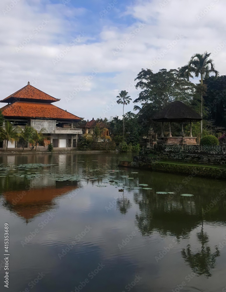 Lake and houses