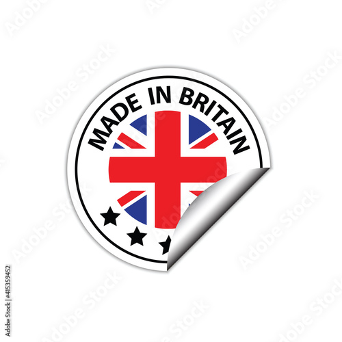 Free Download made in Great Britain vector stamp. bagge with Great Britain flag	
 - GFXLoad