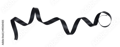 Black silk twisted ribbon i...