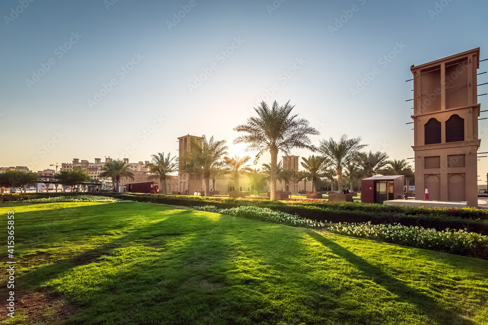 Wonderful evening view in Dammam park - City : Dammam, Saudi Arabia. Selective focused and background blurred. Wonderful evening view in Dammam park - City : Dammam, Saudi Arabia. Selective focused and background blurred.