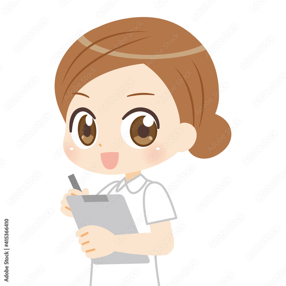 Nurse anime manga illustration 看護師のアニメ風キャラクター Nurse anime manga illustration 看護師のアニメ風キャラクター