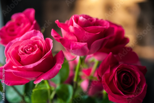 Beautiful flower bouquet of pink rose.