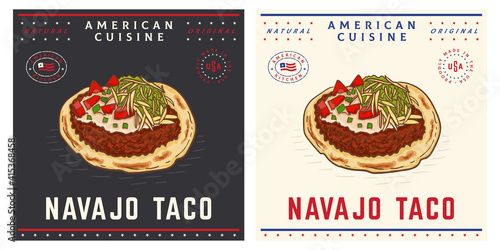 Indian fry bread navajo taco American food