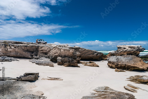 rocks on the beach photo