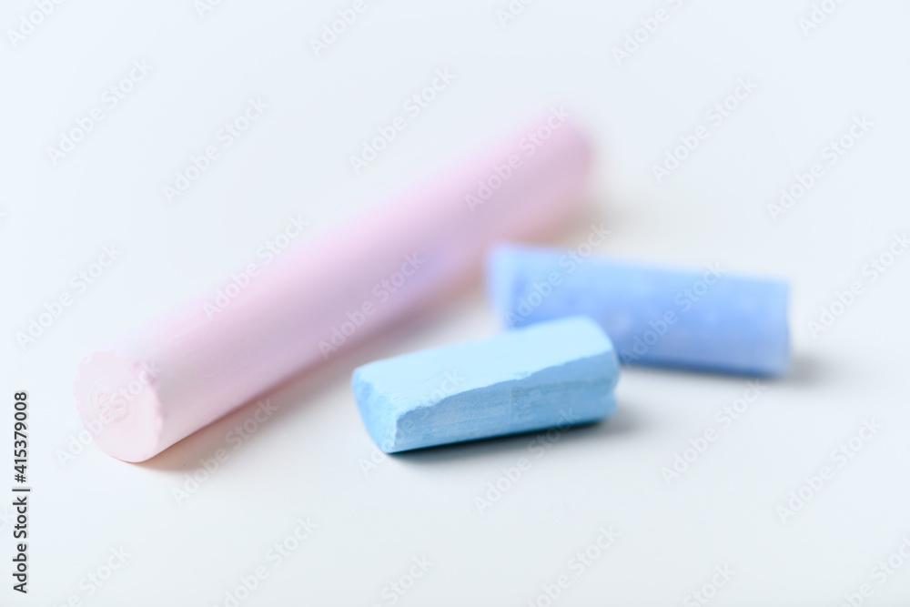 Soft pastels on bright background. Close up. Soft pastels on bright background. Close up.