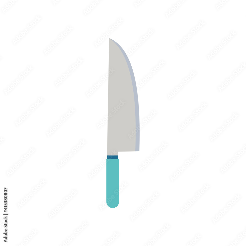 kitchen knife in cartoon style isolated on white kitchen knife in cartoon style isolated on white