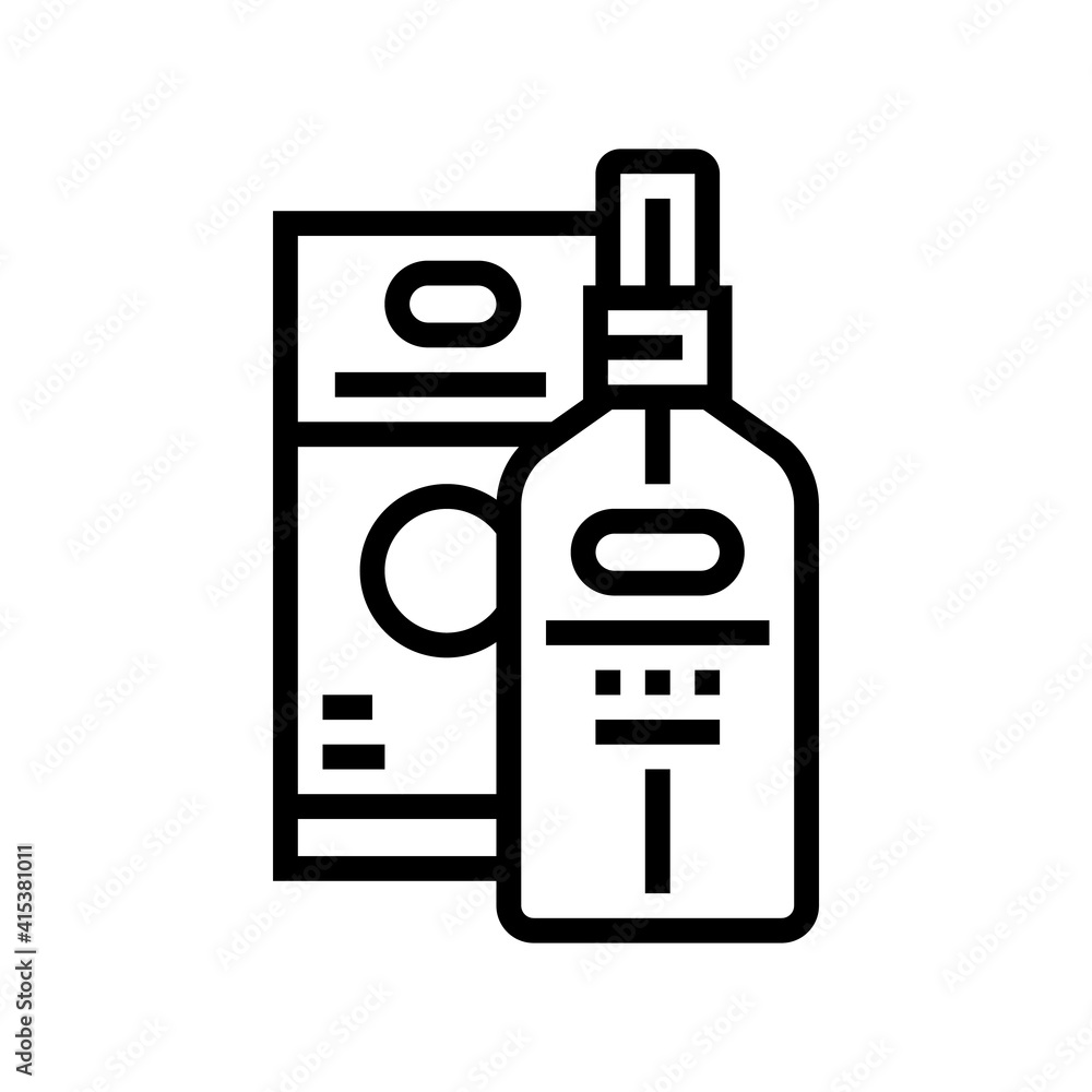 essential oil line icon vector. essential oil sign. isolated contour symbol black illustration essential oil line icon vector. essential oil sign. isolated contour symbol black illustration